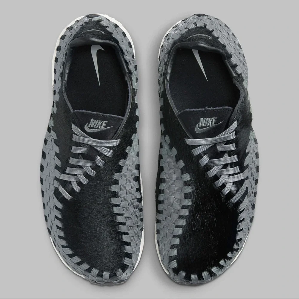 Nike Air Footscape Woven Black Smoke Grey Womens Sports Sneaker FB1959-001 - Picture 5 of 12